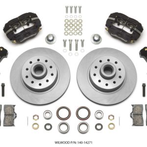 Wilwood Forged Dynalite Front Kit 11.03in 1 PC Rotor&Hub 74-80 Pinto/Mustang II Disc Spindle only