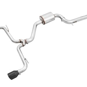AWE Tuning VW MK7 GTI Track Edition Exhaust - Diamond Black Tips