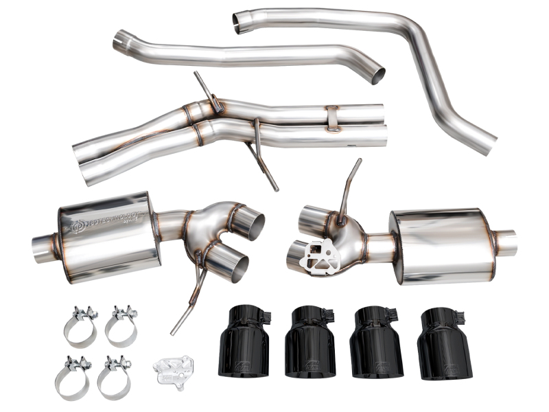 AWE Tuning 19-21 Porsche Macan 3.0T/2.9TT Touring Edition Catback Exhaust w/ Diamond Black Tips - Image 8