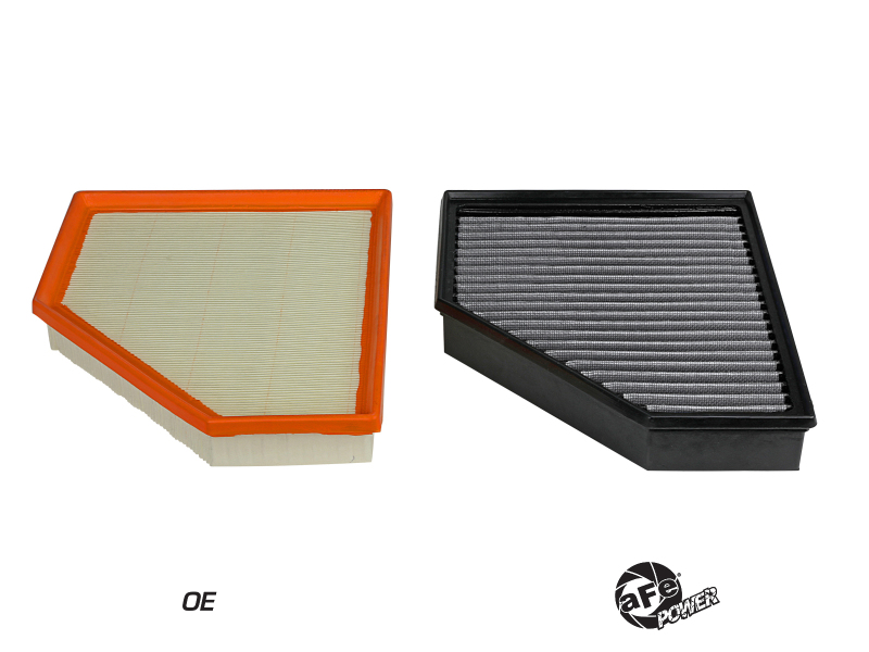aFe Magnum FLOW OE Replacement Filter w/ Pro Dry S Media 2020 Toyota Supra (A90) L6-3.0L (t) - Image 3