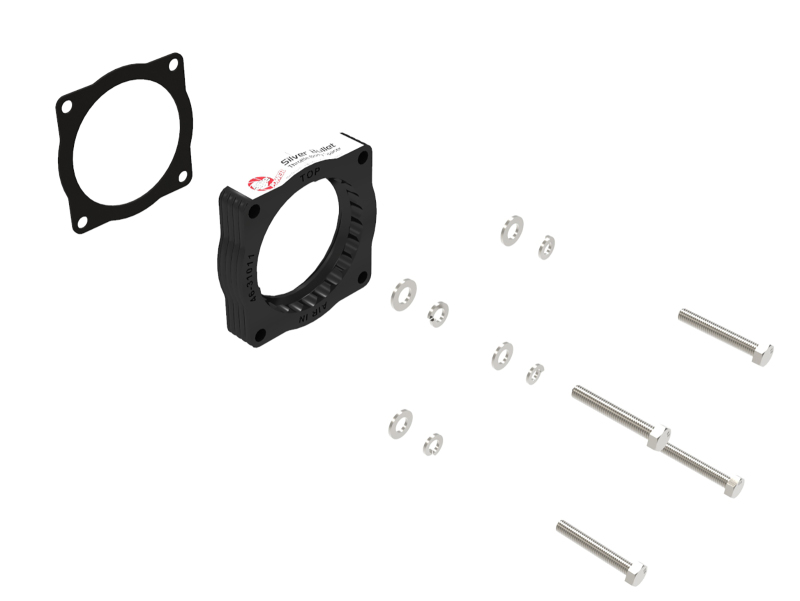 aFe Silver Bullet Throttle Body Spacer 07-13 BMW 328i (E90/E91/E92/E93) L6-3.0L N52 - Image 10