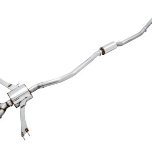 AWE Tuning 2016+ Honda Civic Si Touring Edition Exhaust w/Front Pipe & Dual Chrome Silver Tips