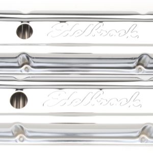 Edelbrock Valve Cover Signature Series Chevrolet 1959-1986 262-400 CI V8 Low Chrome