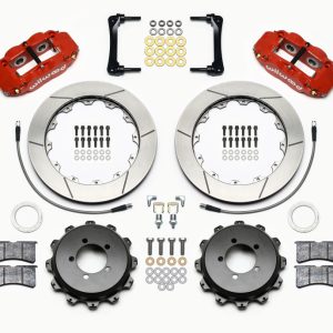 Wilwood Narrow Superlite 4R Rear Kit 12.88in Red 2012-Up Toyota / Scion FRS w/Lines