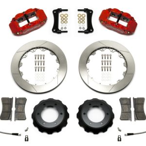 Wilwood Narrow Superlite Red 6R Front Kit 12.88in Slotted Rotor w/ Lines 05-15 Toyota Tacoma