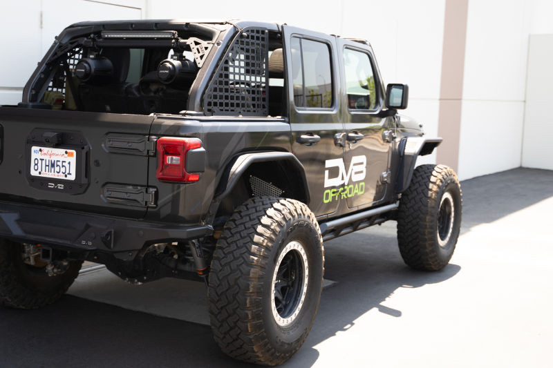 DV8 Offroad 18-23 Jeep Wrangler JL 4 Door FS-15 Series Rock Sliders - Image 4