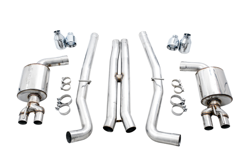 AWE Tuning 2015+ Dodge Challenger 6.4L/6.2L Non-Resonated Touring Edition Exhaust - Use Stock Tips - Image 2