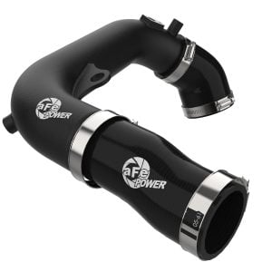 aFe 2024+ Jeep Wrangler JL L4-2.0L (t) BladeRunner 2-1/2in Aluminum Hot Charge Pipe - Black