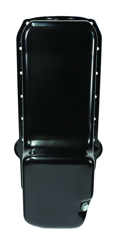 Moroso Pre-80 Chevrolet Small Block (w/Driver Side Dipstick) Wet Sump 5qt 7.5in Steel Oil Pan - Blk - Image 3