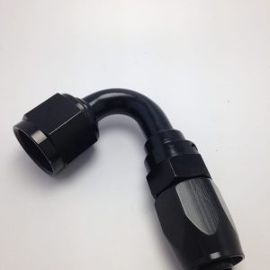 Fragola -6AN x 120 Degree Pro-Flow Hose End - Black