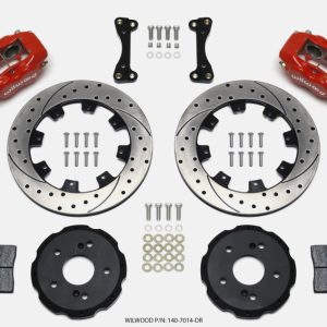 Wilwood Forged Dynalite Front Hat Kit 12.19in Drilled Red 02-06 Acura RSX-5 Lug