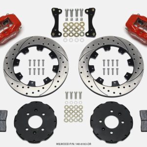 Wilwood Forged Dynalite Front Hat Kit 12.19in Drilled Red 94-01 Honda/Acura w/262mm Disc