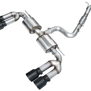 AWE 22-24 Audi 8Y S3 Touring Edition Exhaust - Diamond Black Tips