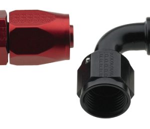 Fragola -4AN x 90 Degree Pro-Flow Hose End - Black