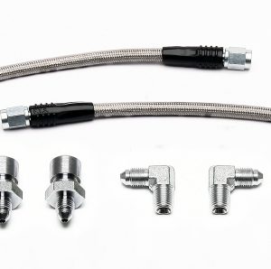 Wilwood GM 1500/2500 Rear (w/13in Rotor) 10in OAL Flexline Brake Hose w/Fittings
