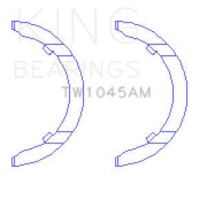 King Engine Bearings 1798 Audi CDAA/CDHA/CDHB/CDAB Thrust Washer Set
