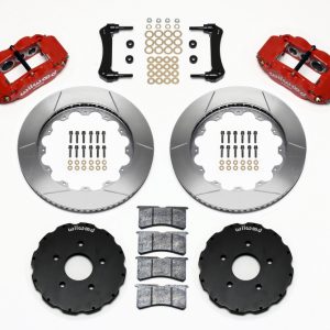 Wilwood Narrow Superlite 6R Front Hat Kit 14.00in Red 2005-up Corvette C6