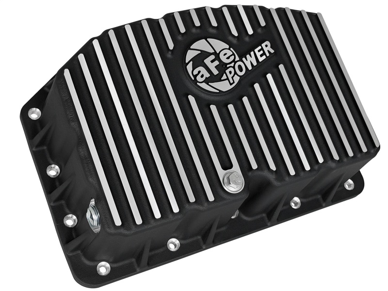 AFE Pro Series Engine Oil Pan Black w/Machined Fins; 11-16 Ford Powerstroke V8-6.7L (td) - Image 7