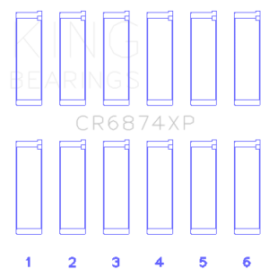 King Engine Bearings Subaru EZ30/EZ30D (Size STD) Performance Rod Bearing Set