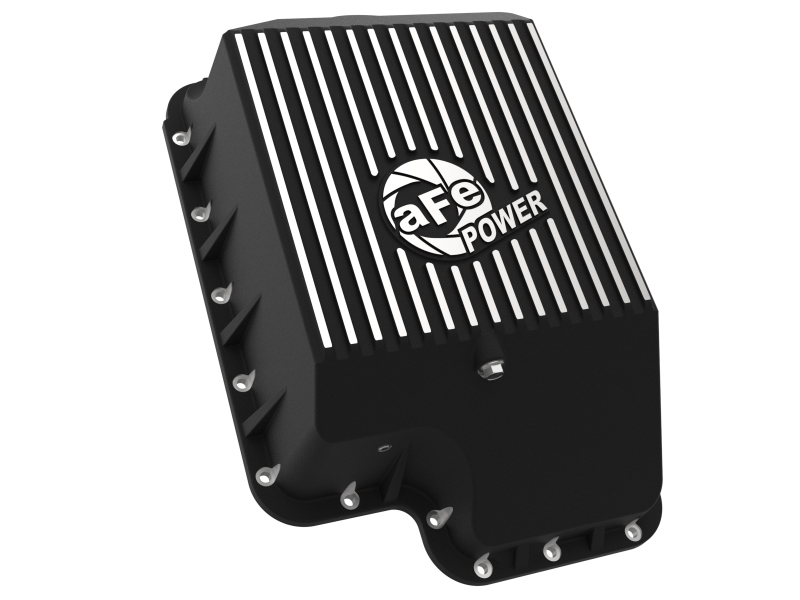 aFe Transmission Pan (Black); Ford Diesel Trucks 03-10 V8-6.0/6.4L (td) - Image 10