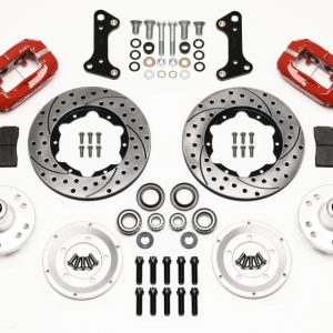 Wilwood Forged Dynalite Front Kit 11.00in Drill-Red 67-69 Camaro 64-72 Nova Chevelle
