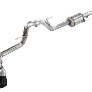AWE 21-25 Ford F150 (14th Gen Reg Cab) Cat-Back Exhaust - 4.5in Dual Side Exit Diamond Black Tips