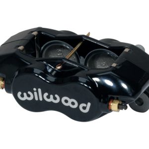 Wilwood Caliper-Forged Dynalite w/Dust Seal-Black 1.75in Pistons .81in Disc