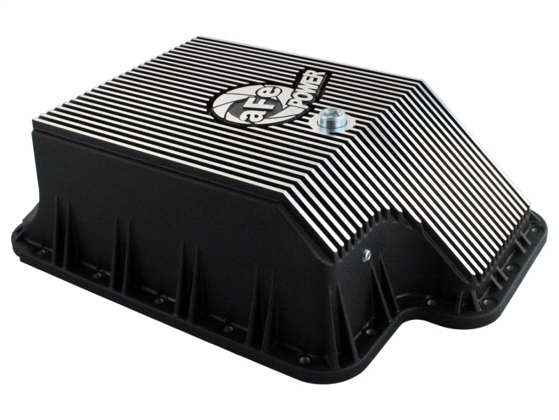 aFe Transmission Pan (Black); Ford Diesel Trucks 03-10 V8-6.0/6.4L (td) - Image 4