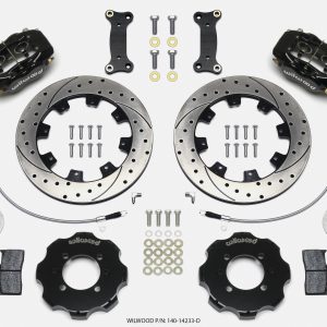 Wilwood Forged Dynalite Front Hat Kit 12.19in Drilled 2016-Up Mazda MX5 Miata w/ Lines
