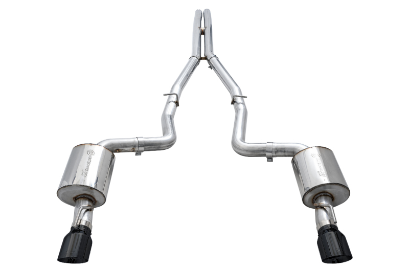 AWE Tuning 2015+ Dodge Charger 6.4L/6.2L Non-Resonated Touring Edition Exhaust - Diamond Blk Tips - Image 3