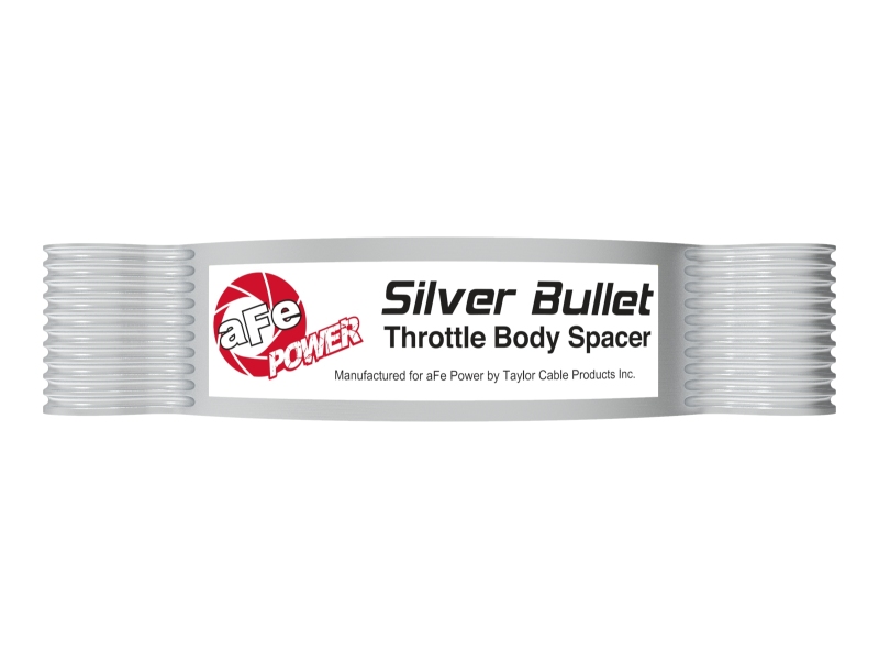 aFe 2020 Vette C8 Silver Bullet Aluminum Throttle Body Spacer Works w/ Factory Intake Only - Silver - Image 8