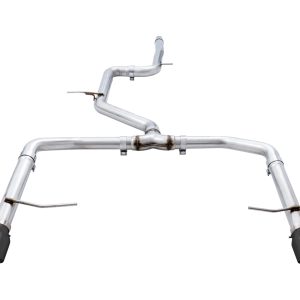 AWE Tuning 18-21 Volkswagen Jetta GLI Mk7 Track Edition Exhaust - Diamond Black Tips (Fits OEM DP)