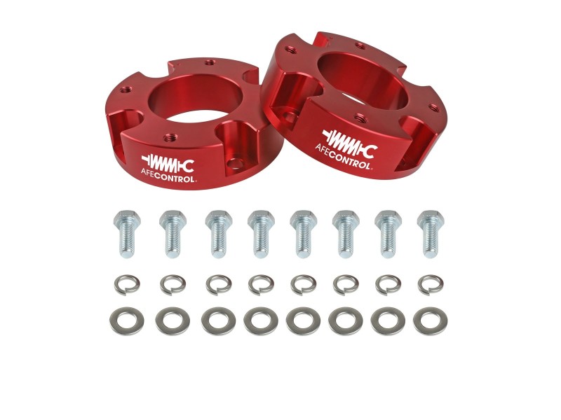 aFe CONTROL 1.875 IN Leveling Kit 22-23 Toyota Tundra - Red - Image 2