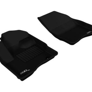 3D MAXpider 2010-2019 Ford Taurus Kagu 1st Row Floormat - Black