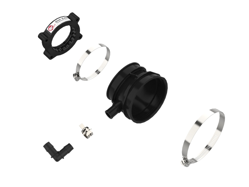 aFe 2020 Vette C8 Silver Bullet Aluminum Throttle Body Spacer / Works With Factory Intake Only - Blk - Image 4