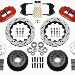 Wilwood Narrow Superlite 6R Front Hub Kit 14.00in Drill Red WWE ProSpindle