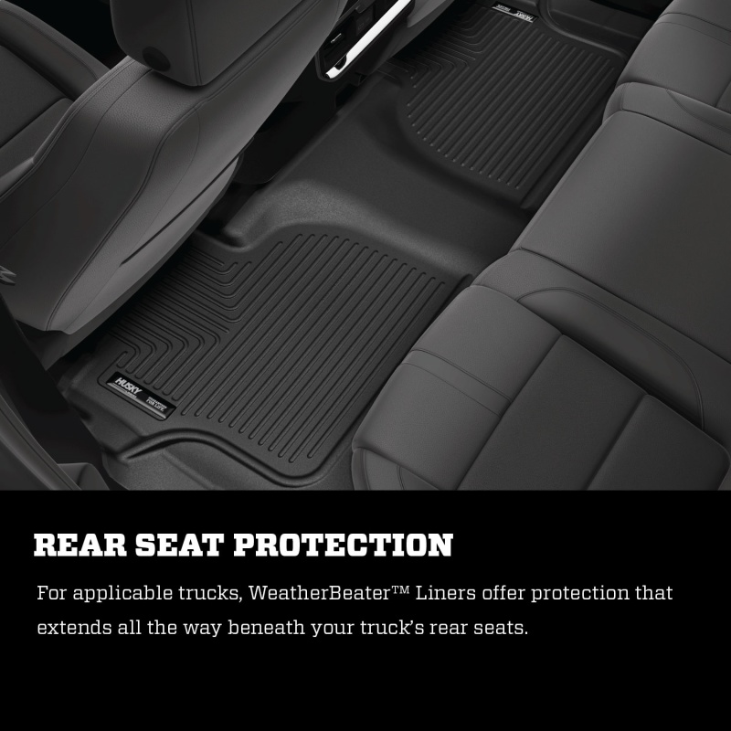 Husky Liners 08-12 Honda Accord (4DR) WeatherBeater Combo Tan Floor Liners (One Piece for 2nd Row) - Image 8