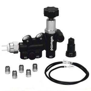 Wilwood Proportioning Valve - Knob Adjust 3/8-24 IF Combo w/ switch
