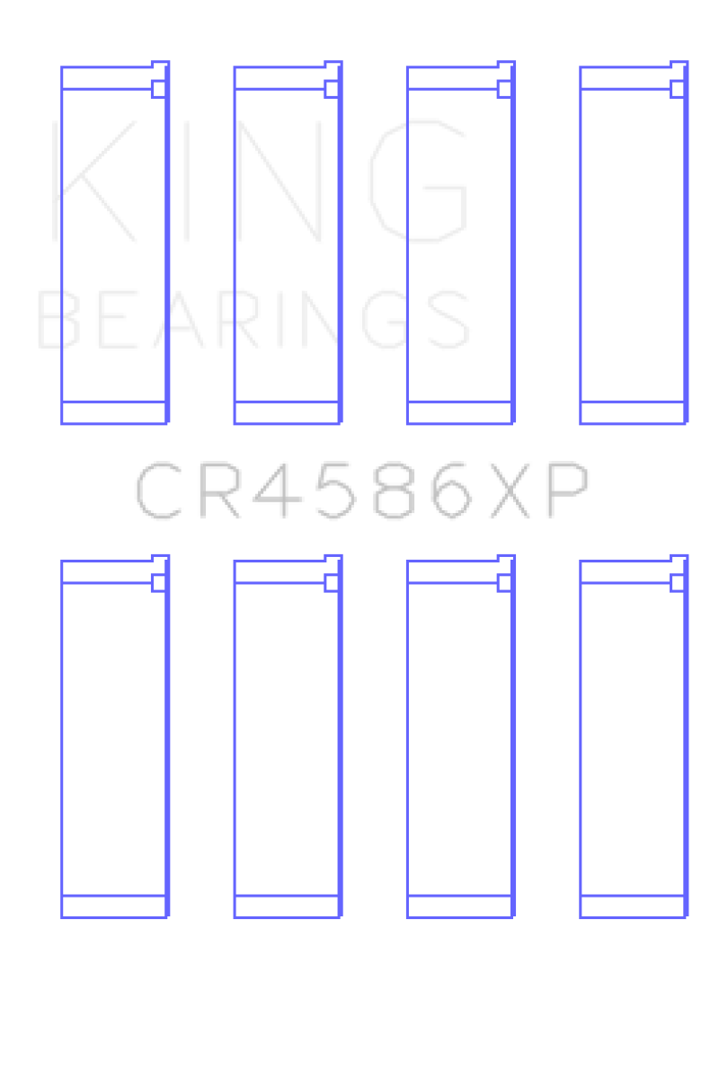 King Engine Bearings Mitsubishi 4B11T EVO X 2007+ (Size STD) Performance Rod Bearing Set - Image 2
