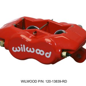 Wilwood Caliper-Forged Dynalite-Red 1.38in Pistons .81in Disc