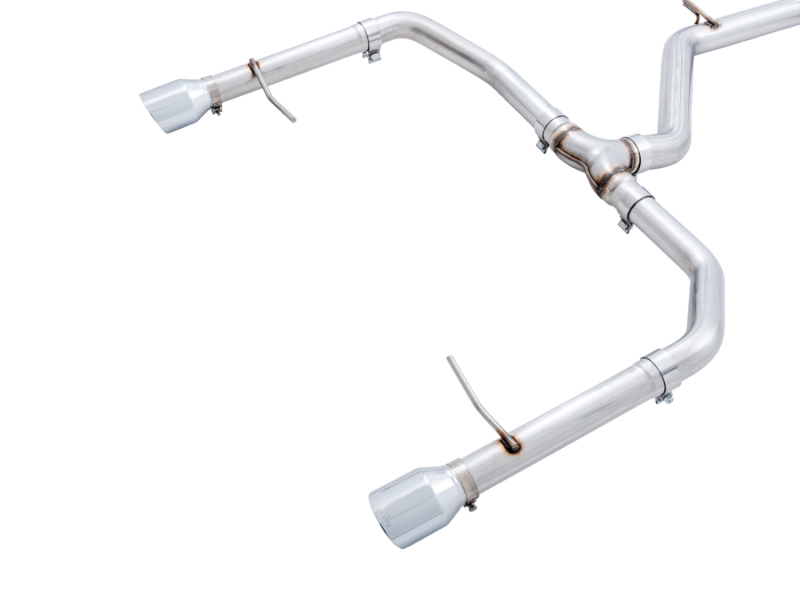 AWE Tuning 18-21 Volkswagen Jetta GLI Mk7 Track Edition Exhaust - Chrome Silver Tips (Fits OEM DP) - Image 5