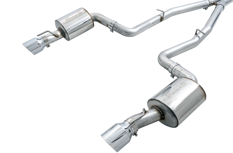 AWE Tuning 2015+ Dodge Charger 6.4L/6.2L SC Non-Resonated Touring Edition Exhaust - Silver Tips - Image 5