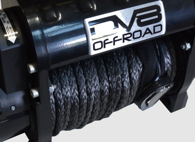 DV8 Offroad 12000 LB Winch w/ Synthetic Line & Wireless Remote - Black - Image 7