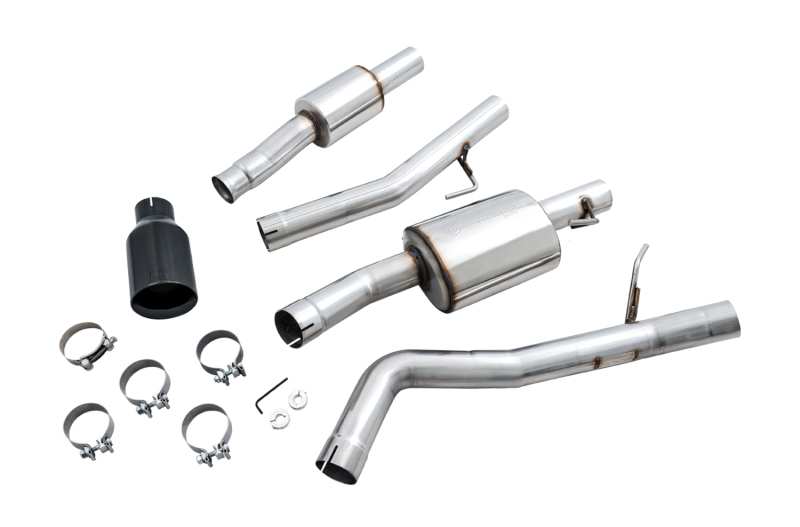 AWE Tuning 20-21 Jeep Gladiator JT 3.6L Tread Edition Cat-Back Single Side Exhaust - Diamond Blk Ti - Image 9