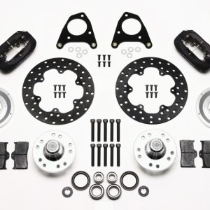 Wilwood Forged Dynalite Front Drag Kit Drilled Rotor 87-93 Mustang 84-86 SVO 5 Lug