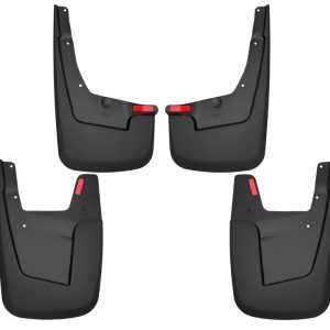 Husky Liners 19-22 RAM 1500 w/o OEM Fender Flares Custom-Molded Front & Rear Mud Guards