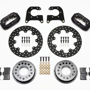 Wilwood Forged Dynalite Rear Drag Kit Drilled Rotor New Big Ford 2.50in Offset