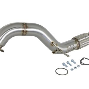 aFe Twisted Steel 3in Rear Down-Pipe/Mid Pipe 2017+ Honda Civic Type R I4 2.0L (t)