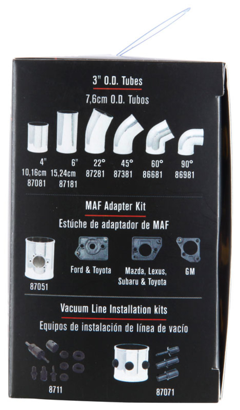 Spectre Universal Pre-Filter Wrap 6in. x 6.125in. - Black - Image 4