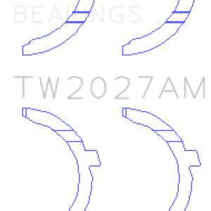 King Engine Bearings AUDI AAH, BUG, CCWA,CTBA Thrust Washer Set